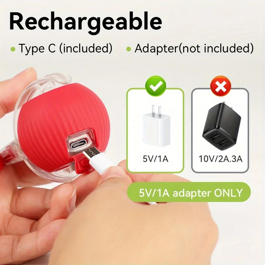 Interactive Smart Cat Toy Ball | Automatic Rolling Ball with Obstacle Avoidance additional angle