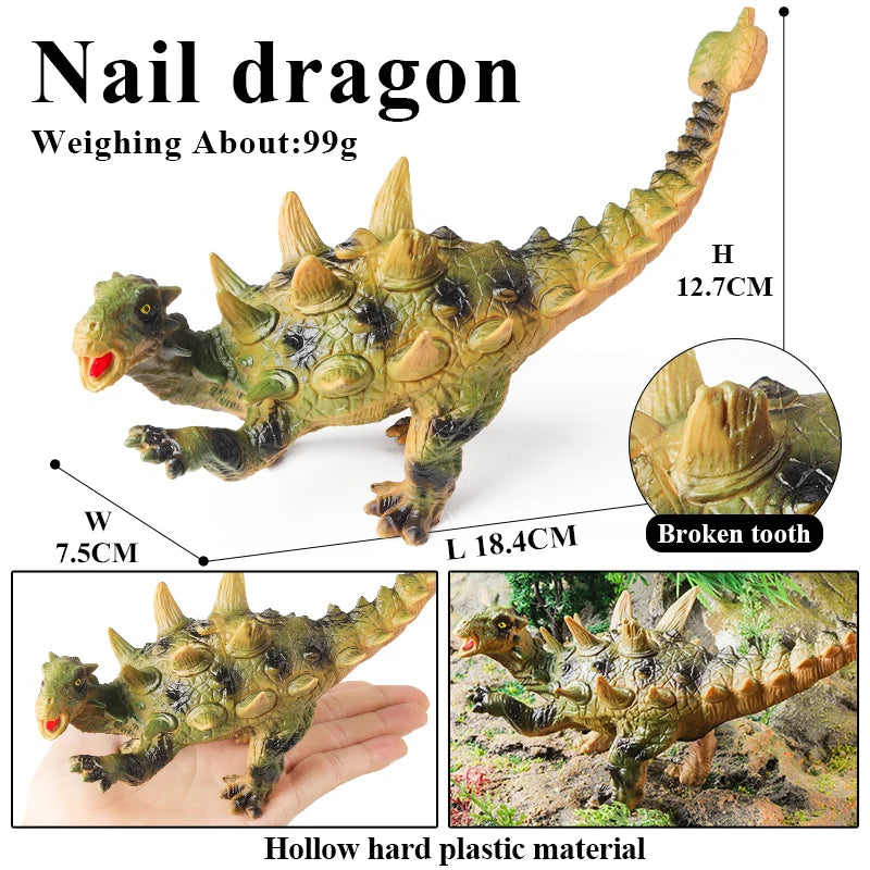 Oenux Jurassic Dinosaurs Action Figures Set | 5 Realistic PVC Models Collection Toy lifestyle view