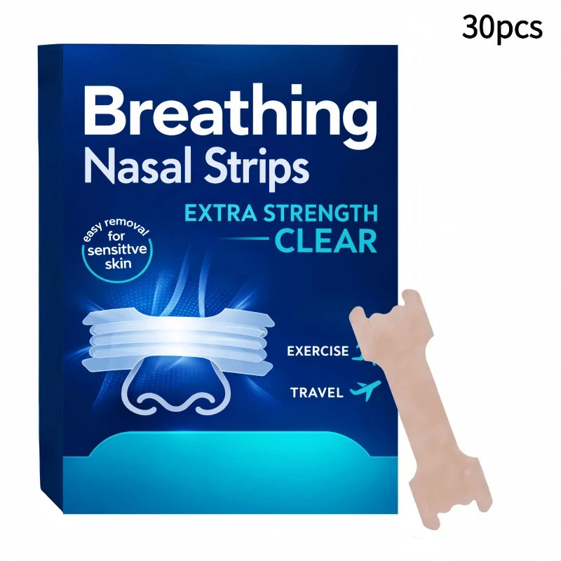 Breathable Sports Nose Strips | 30 Pack for Better Breathing and Restful Sleep additional angle