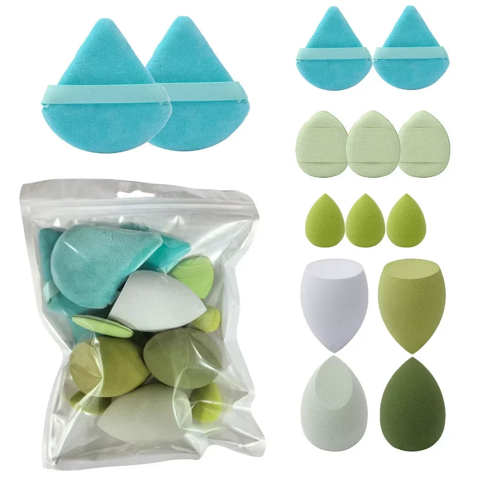 14PCS Makeup Sponge Set | Foundation Blender & Powder Puff Kit detail view