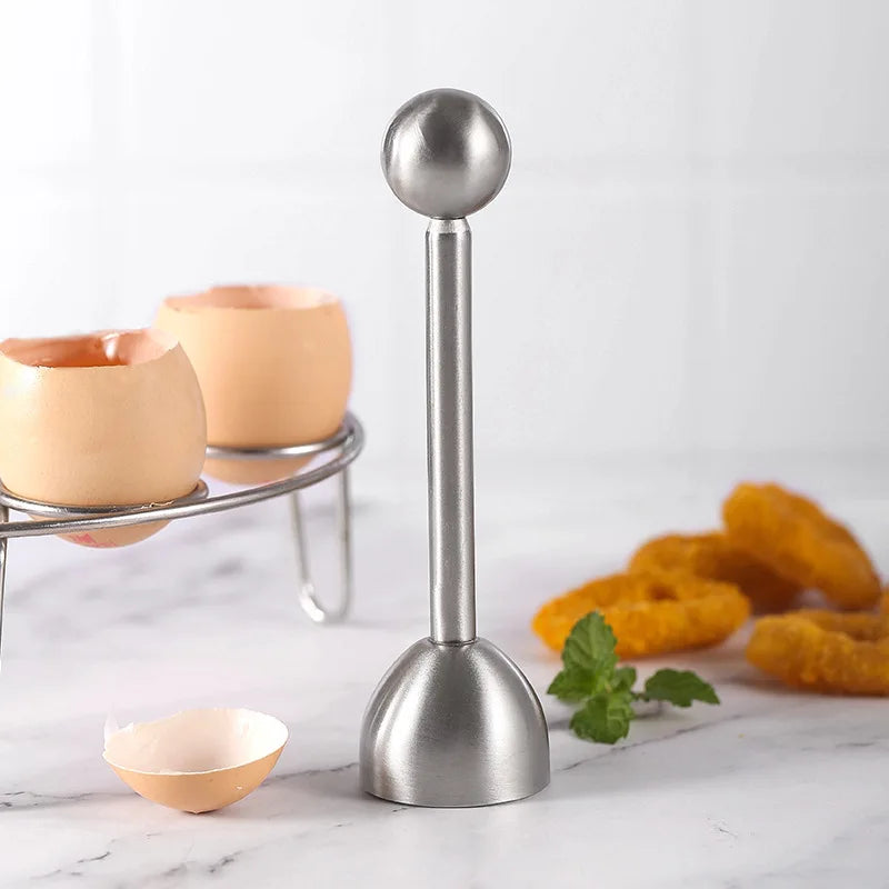 Egg Opener | Stainless Steel Egg Shell Cutting Knocker additional angle