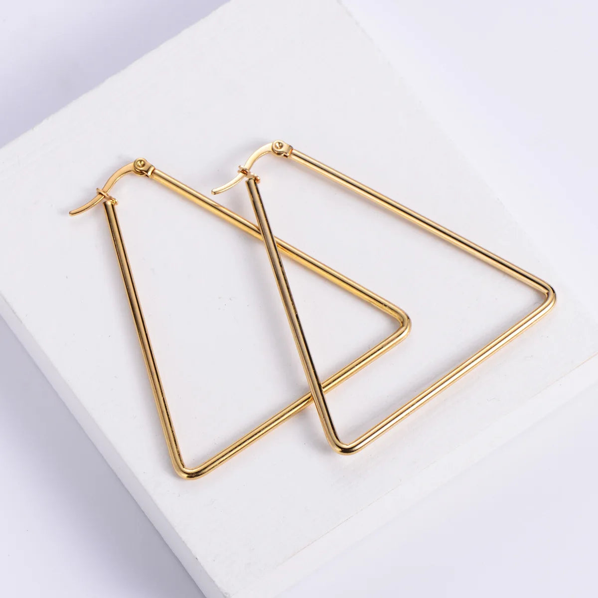 Trendy Hollow Heart Earring Cuff | Fashion Hoop Earrings for Women close-up view