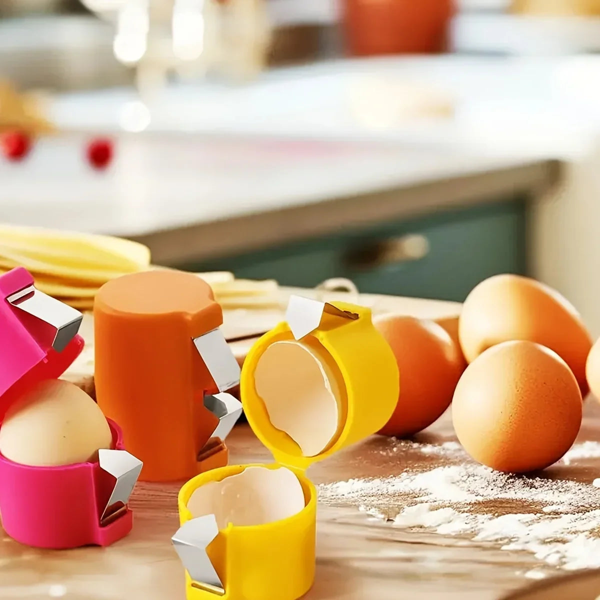 Egg Shell Opener Press | Portable Egg Separator Tool for Kitchen Baking alternate view