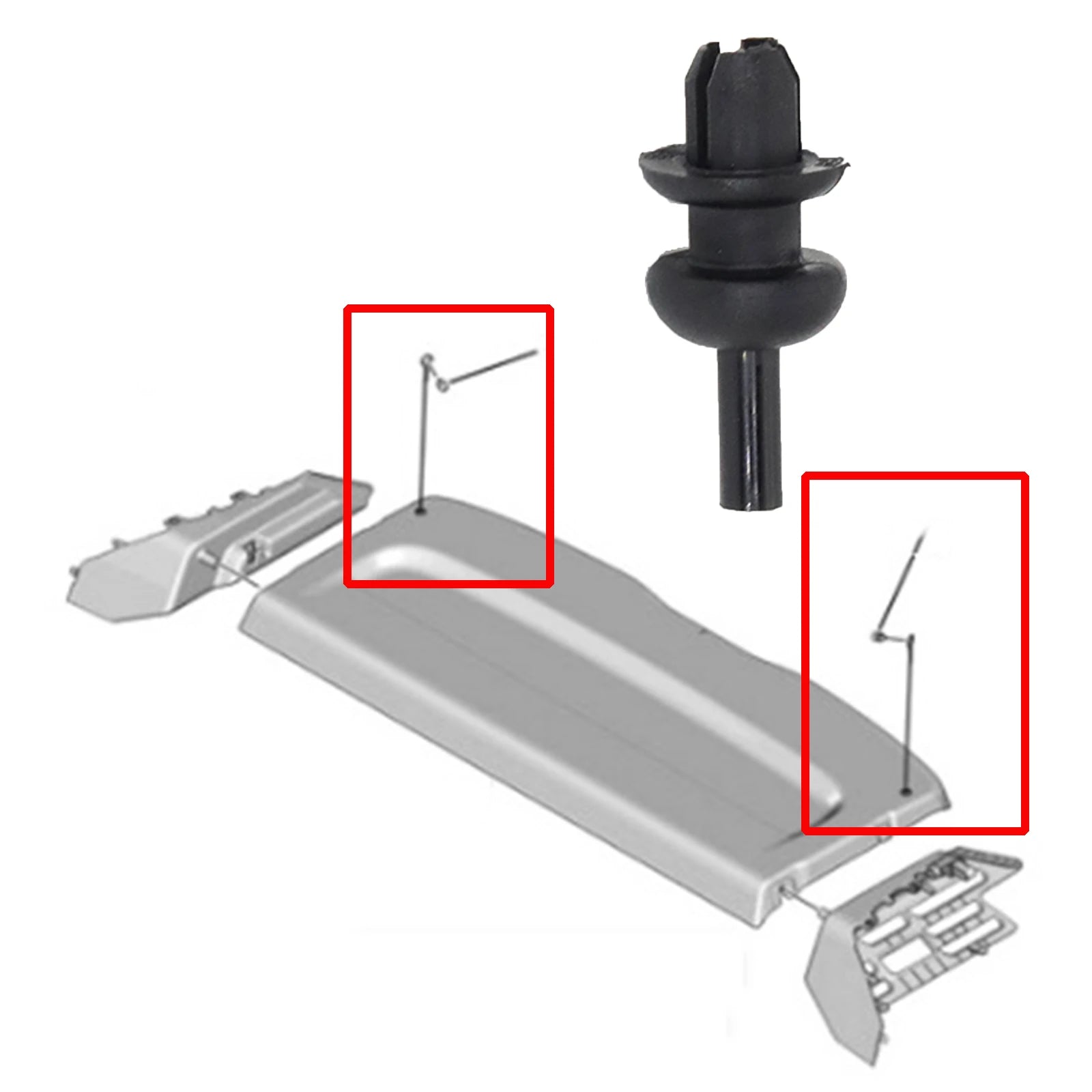 4PCS For Opel Corsa F 2019 2020 2021 Trunk Parcel Shelf Pack Hanger string Clips Strap Rope Mounting Hook Bracket 7903077159