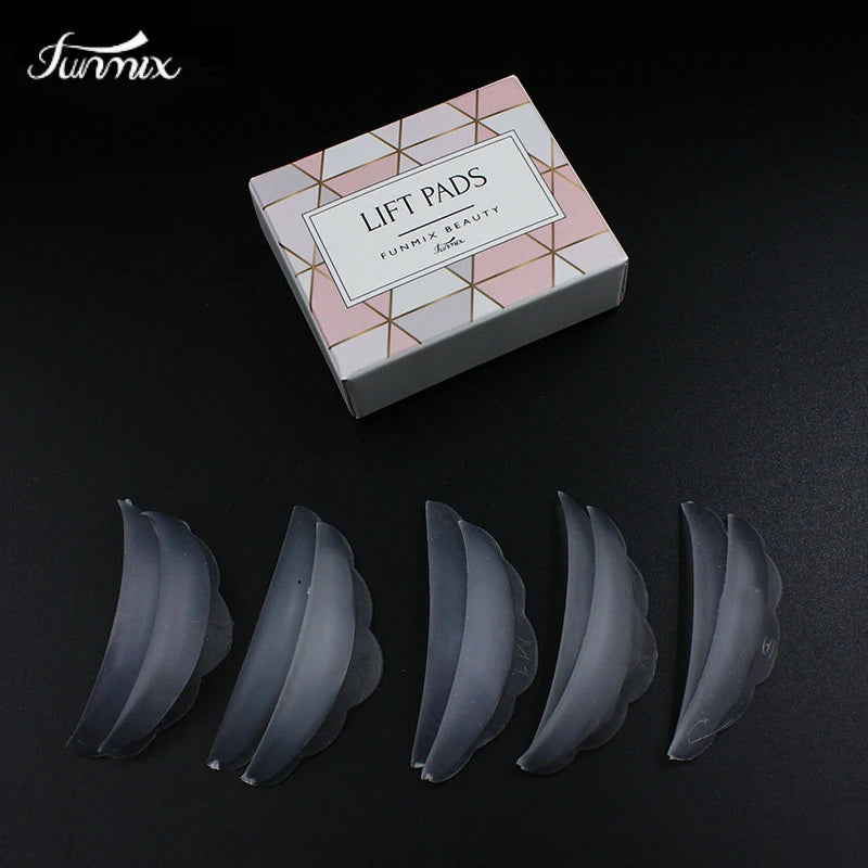 Reusable Silicone Eyelash Perm Pads | 5-Pair Lash Lift Kit for Home & Salon alternate view
