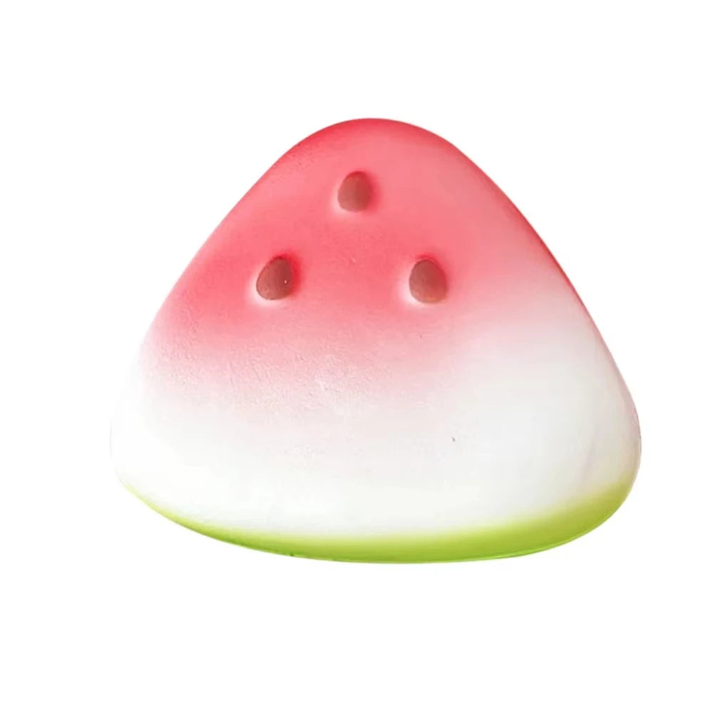 Squishy Watermelon Fidget Toy Anti-Stress Slow Rising Fruit Pinch Squeeze Stress Re additional angle