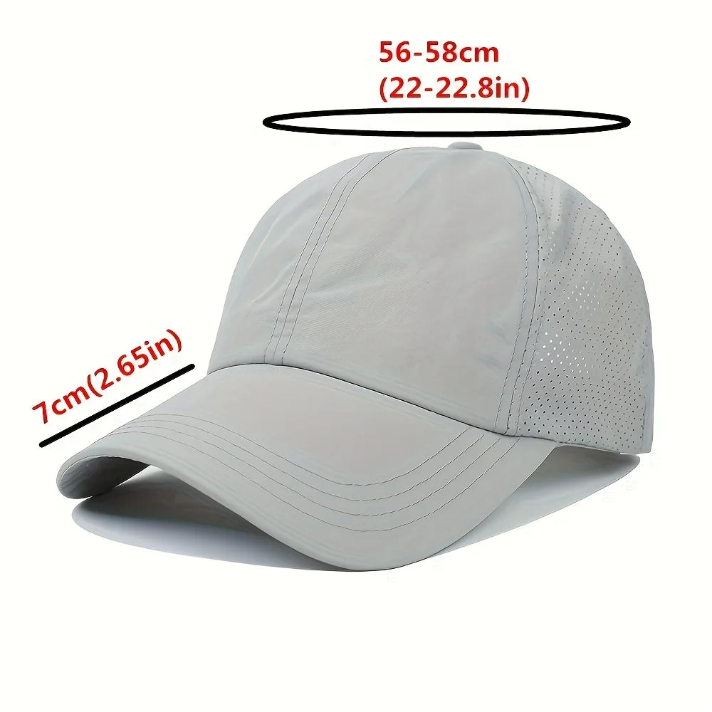 Women's High Ponytail Mesh Baseball Cap | Quick-Dry Breathable Sun Hat for Outdoor additional angle