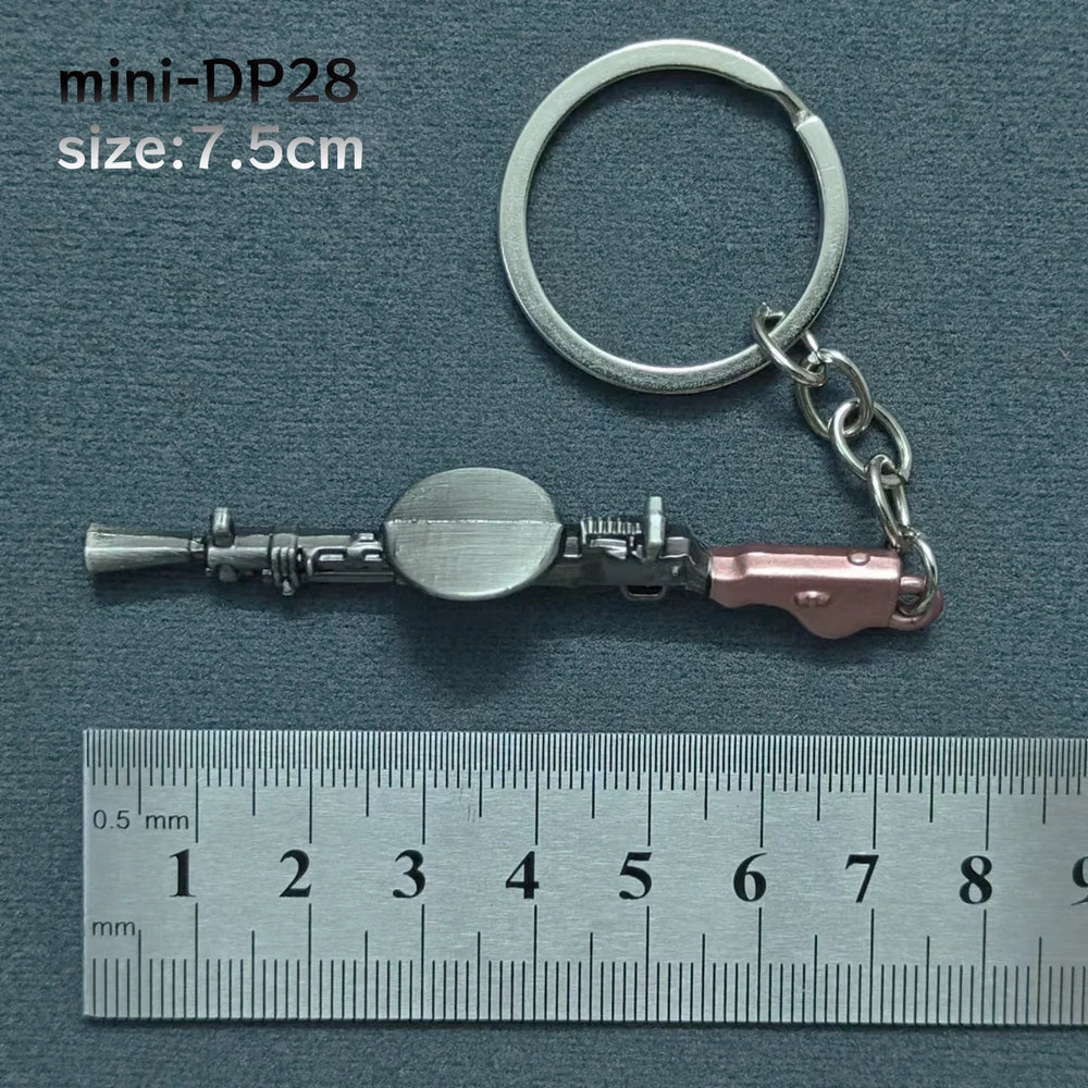 Mini Keychain Pendant Peace Elite 98k Alloy Gun Model PUBG Battlefield Boy Toy Hand additional angle