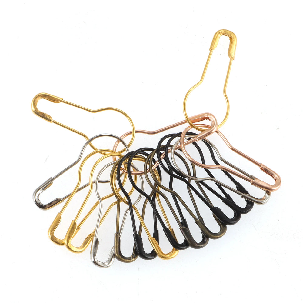 100/1000pcs Metal Needle Crochet Hook Accessories Pumpkin Safety Needle Lock Knitting alternate view