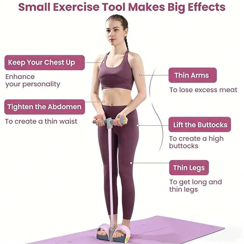 1pc Home Pedal Puller Fitness Set | Full Body Toner for Arms, Abs & Legs close-up view