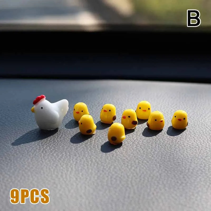 Mini Chickens Car Rearview Mirror Decor additional angle