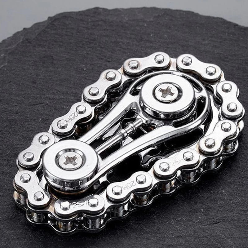 Metal Sprockets Flywheel Fingertip Gyro Fidget Spinner | Antistress Anxiety EDC Fidge lifestyle view