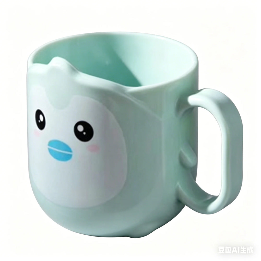 Cartoon Plastic Cup Lightweight And Cute Shatter-Proof Kids Drinking Mug Cup Portable Fo detail view