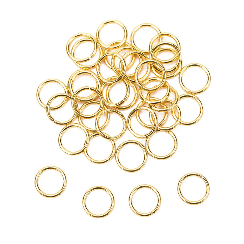 Open Jump Rings 4/5/6/8/10mm Split Rings Connectors Necklace Bracelet Jewelry