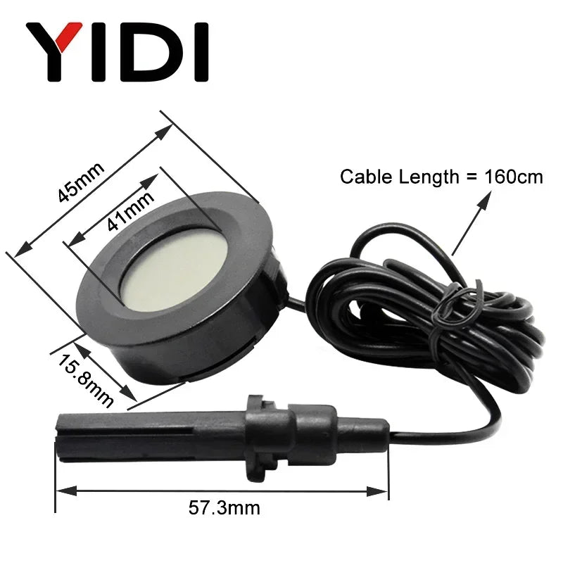 Mini LCD Digital Thermometer Hygrometer | Dual Probe Temperature Humidity Monitor alternate view