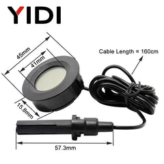 Mini LCD Digital Thermometer Hygrometer | Dual Probe Temperature Humidity Monitor alternate view