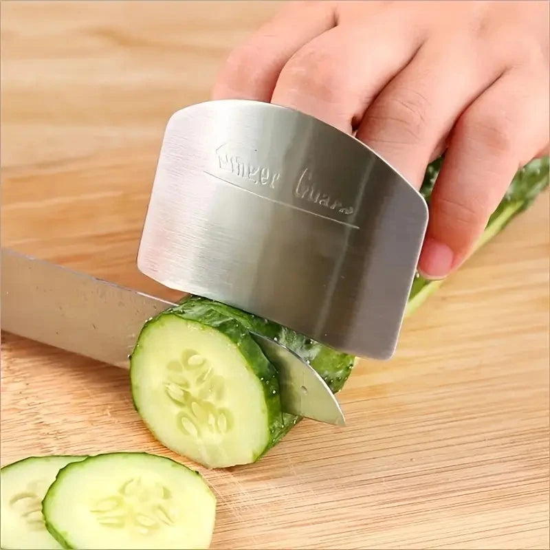 Stainless Steel Vegetable Cutting Finger Guard Hand Guard Kitchen Gadget Protective C alternate view