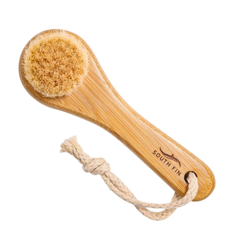 Natural Bamboo Facial Cleansing Brush | Soft Horse Hair Deep Clean Face Brush alternate view