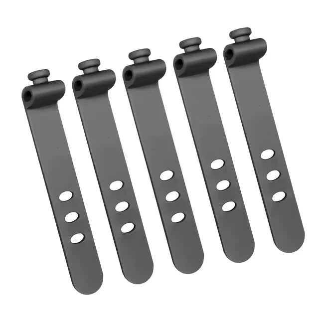 5/10pcs Cable Organizer Clip Strap Silicone Strap Line Storge Holder Cable Wire Wrap lifestyle view