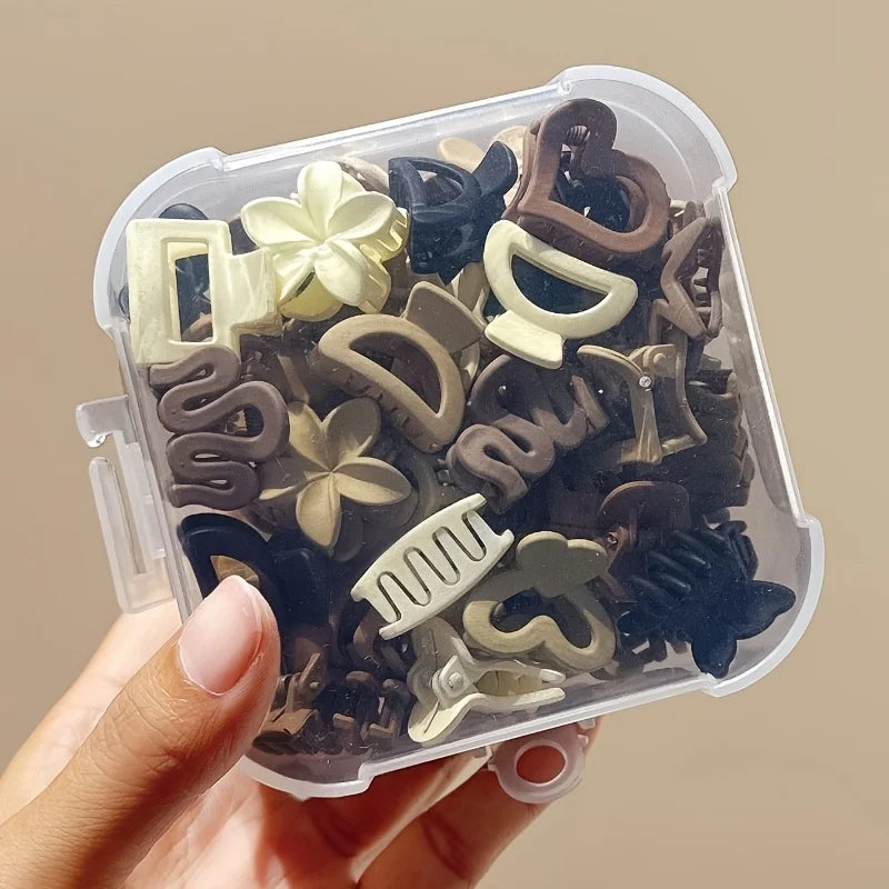 Beige Hair Pins 5-30pcs, Non-Slip Small Hair Clips for Women, Mixed Pack for Fine Hair Gift Idea