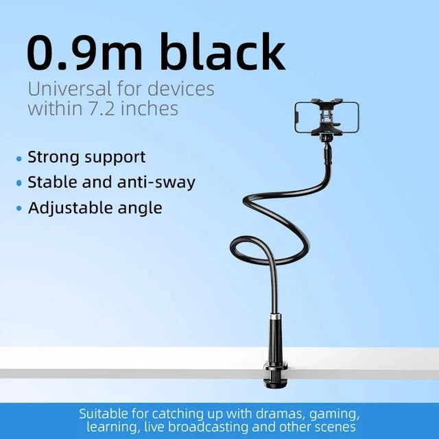 Holder Stand Lazy Bracket Headrest Bed 360 Flexible Long Arms Clamp Mount | 90cm detail view
