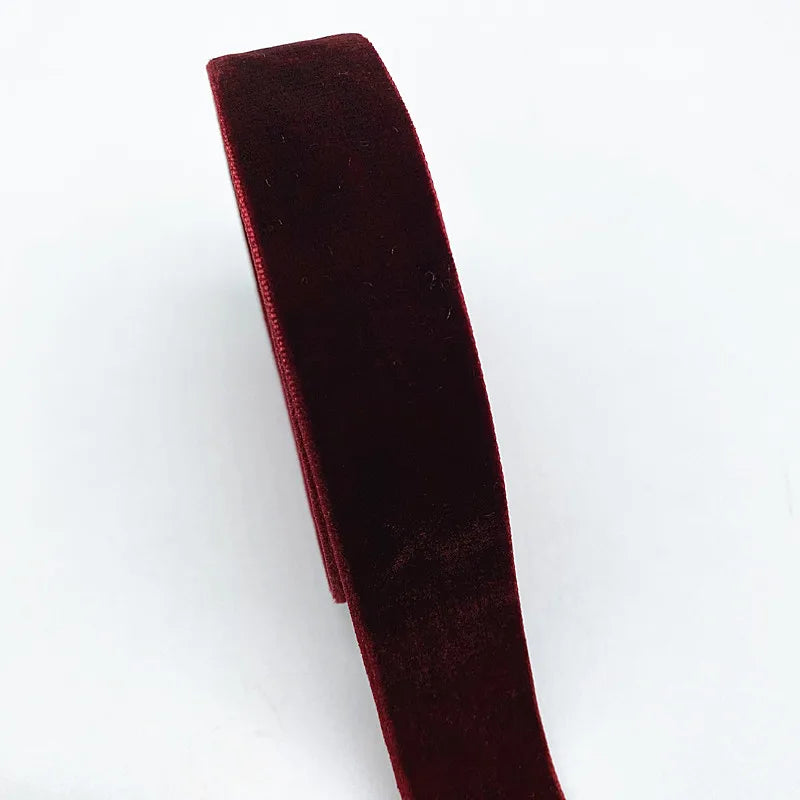 New 6-38mm Colour Single Face Line Velvet Ribbon for Bowknot Christmas Ribbon Party D lifestyle view