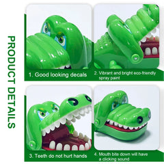 Crocodile Teeth Toys For Kids Alligator Biting Finger Reaction Training Funny And Pare close-up view