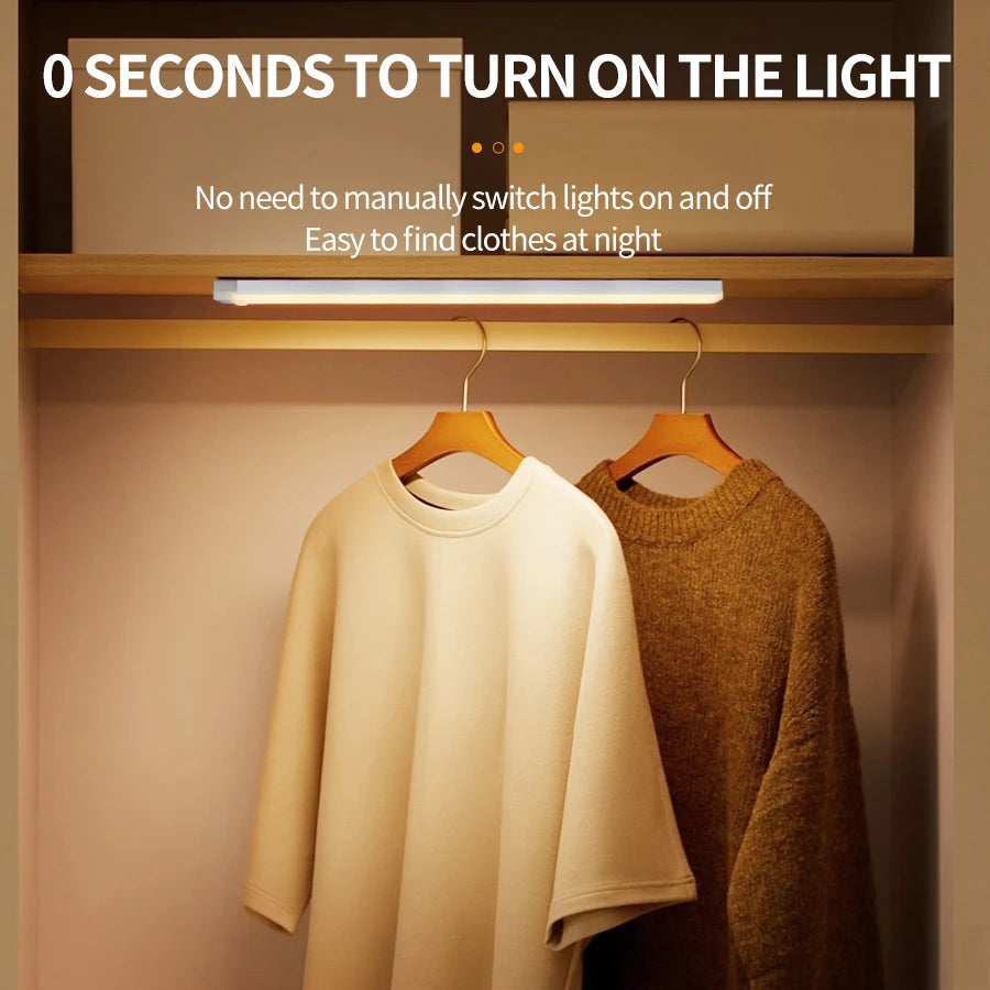 Rechargeable Motion Sensor LED Cabinet Light | Wireless Night Light for Kitchen, Stai lifestyle view