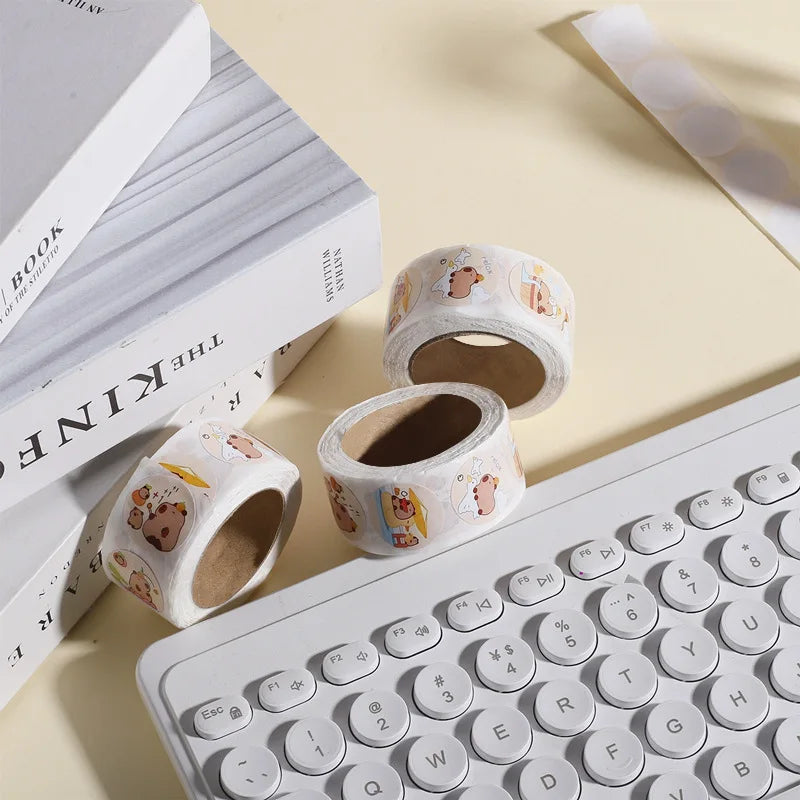 400pcs Cute Capybara Stickers | DIY Scrapbook and Reward Seal Set alternate view