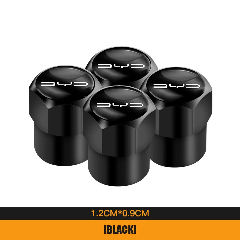 4Pcs Car Wheel Tire Valves Caps Waterproof Dustproof Cover For BYD Atto 3 Yuan Plus H alternate view