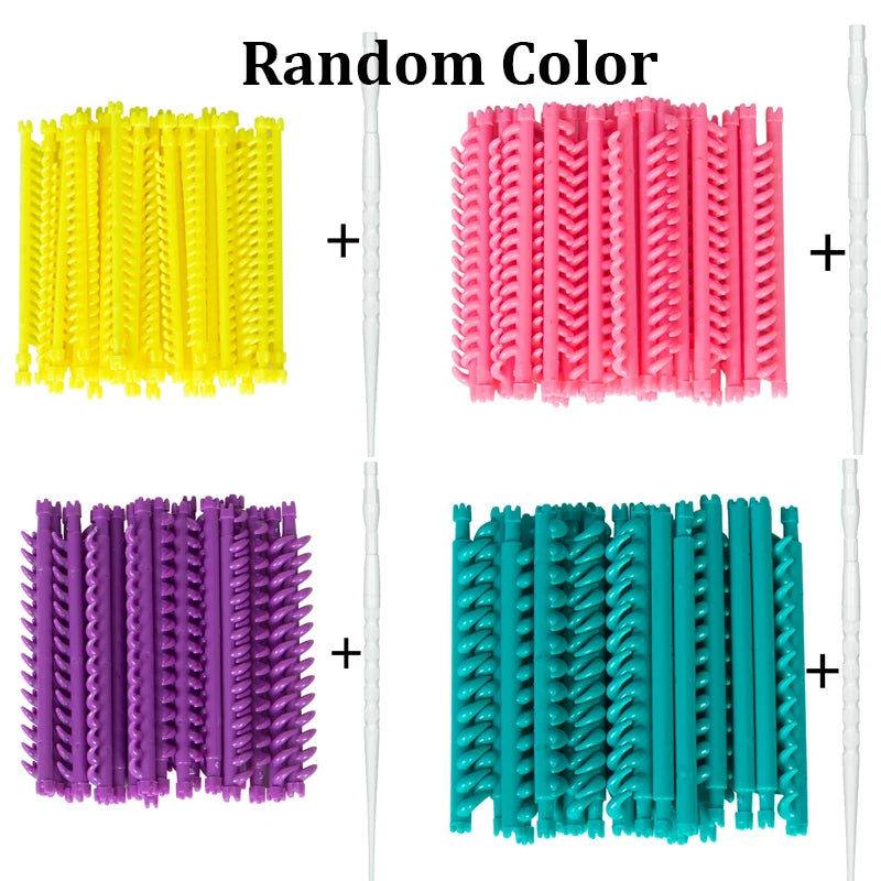 20/30pcs Hair Root Perm Rods Bars Curlers with Clips Bangs Volumizing Waves Fluffy Sa alternate view