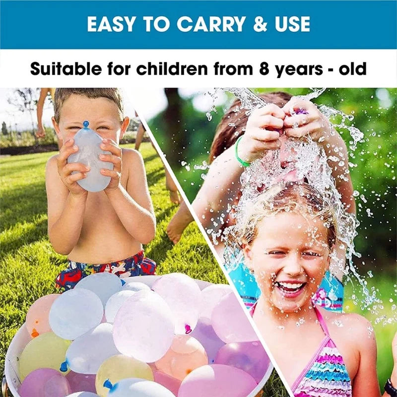 Automatic Fill Water Balloons 111Pcs | Rapid Self-Sealing Water Bombs for Outdoor Sum lifestyle view