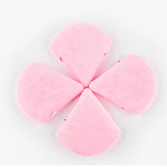 Reusable Triangle Velvet Powder Puffs | Soft Face Makeup Sponges close-up view