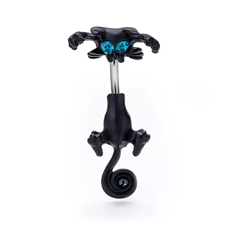 1PC Creativity Belly Button Ring Navel Piercing Ring 316L Surgical Steel Piercing Car alternate view