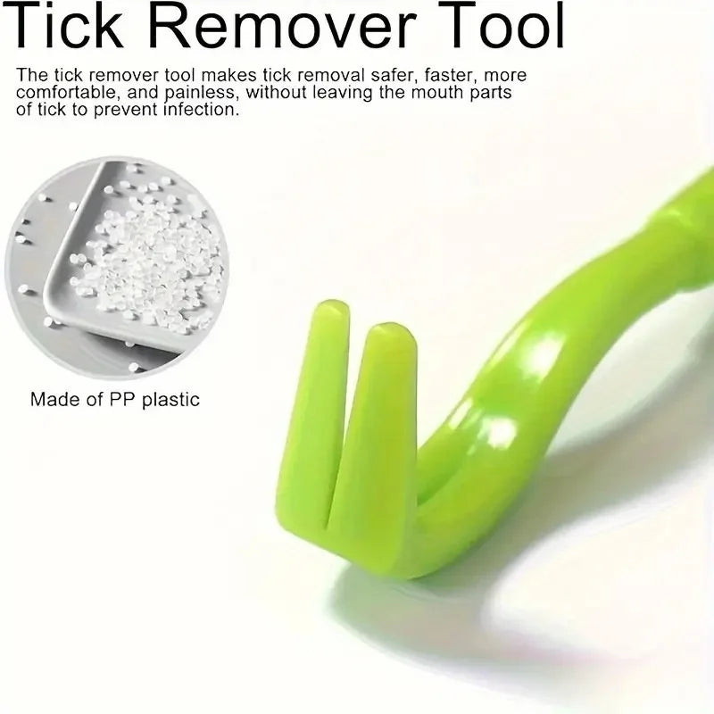 Pet Flea Remover Hook Tick Removal Tweezer - Dog Cat Tick Extractor Comb Louse Pliers lifestyle view