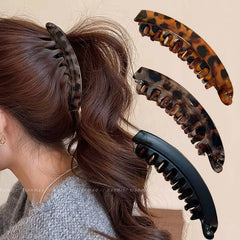 1/3pcs Tortoiseshell Banana Hair Clip Fish Shaped Hairpin For Women Hair Accessories Hairgrips Twist
