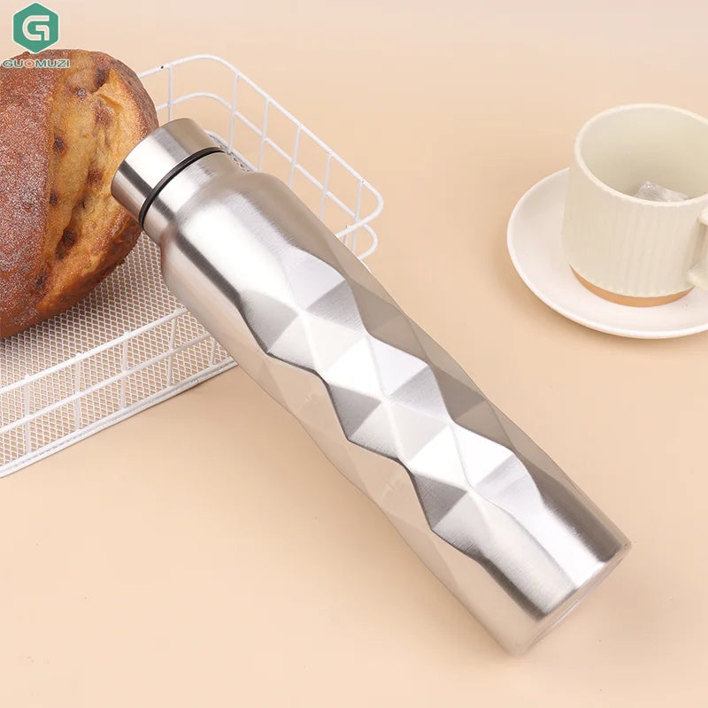 1000ML Metal Flask Drinkware Camping Sports Gym Single-Wall Stainless Water Bottle Le lifestyle view