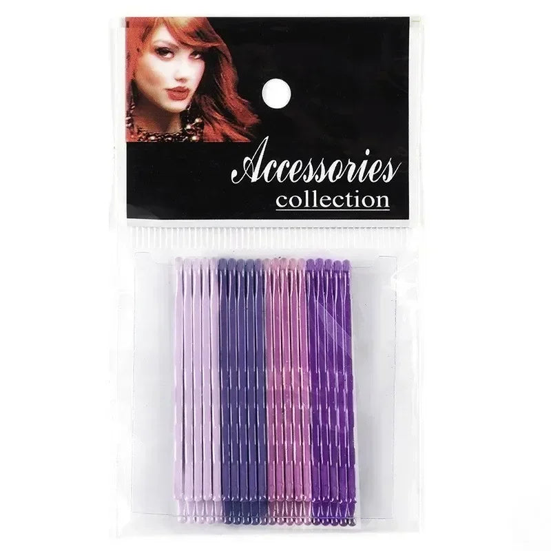12/20pcs Candy Color Metal Hair Clips Curly Wavy Grips Bobby Pins Women Girls Hairpin alternate view