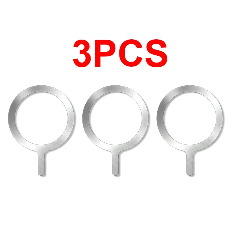 10-1PCS Stainless Steel Magnetic Metal Plate Ring For Magsafe Wireless Charger Iron S lifestyle view