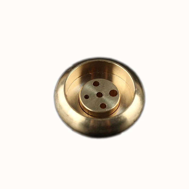 Metal Bodhi Leaf Incense Tray | Zen Incense Burner and Ash Catcher close-up view