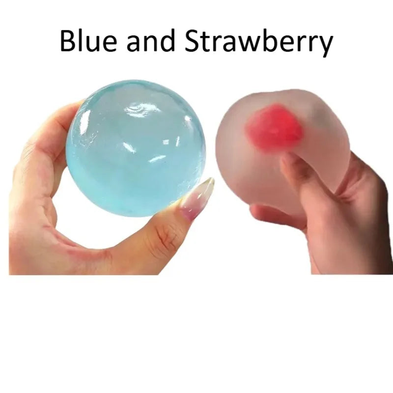 Strawberry Mochi Squeeze Toy | Stress Relief Slow Rebound Fidget Toy alternate view