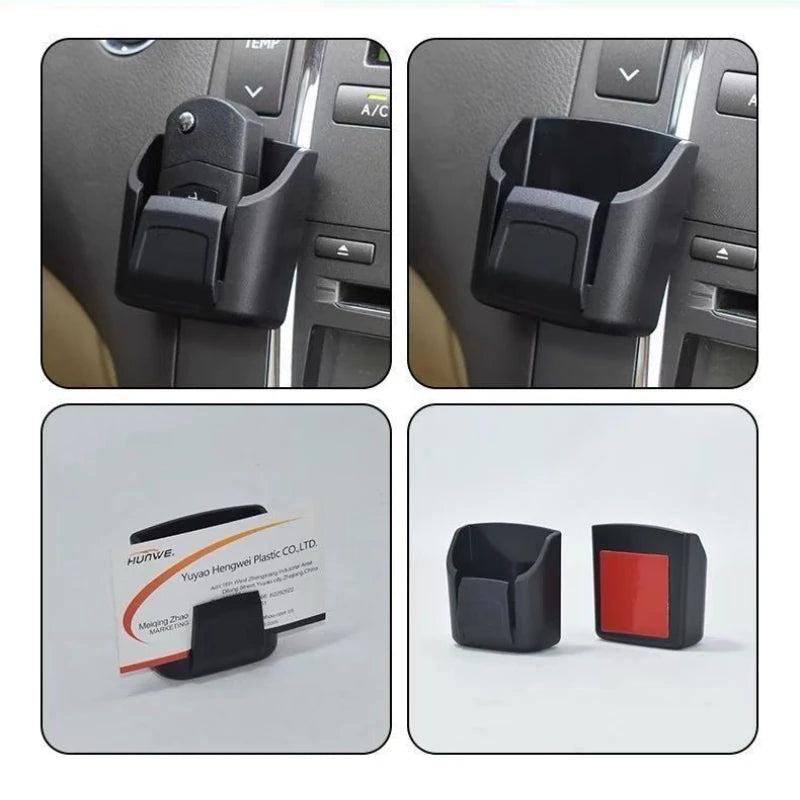 Car Remote Control Storage Box, Center Console Storage Box, Car Multifunctional Car Key Storage Box, Card Clip
