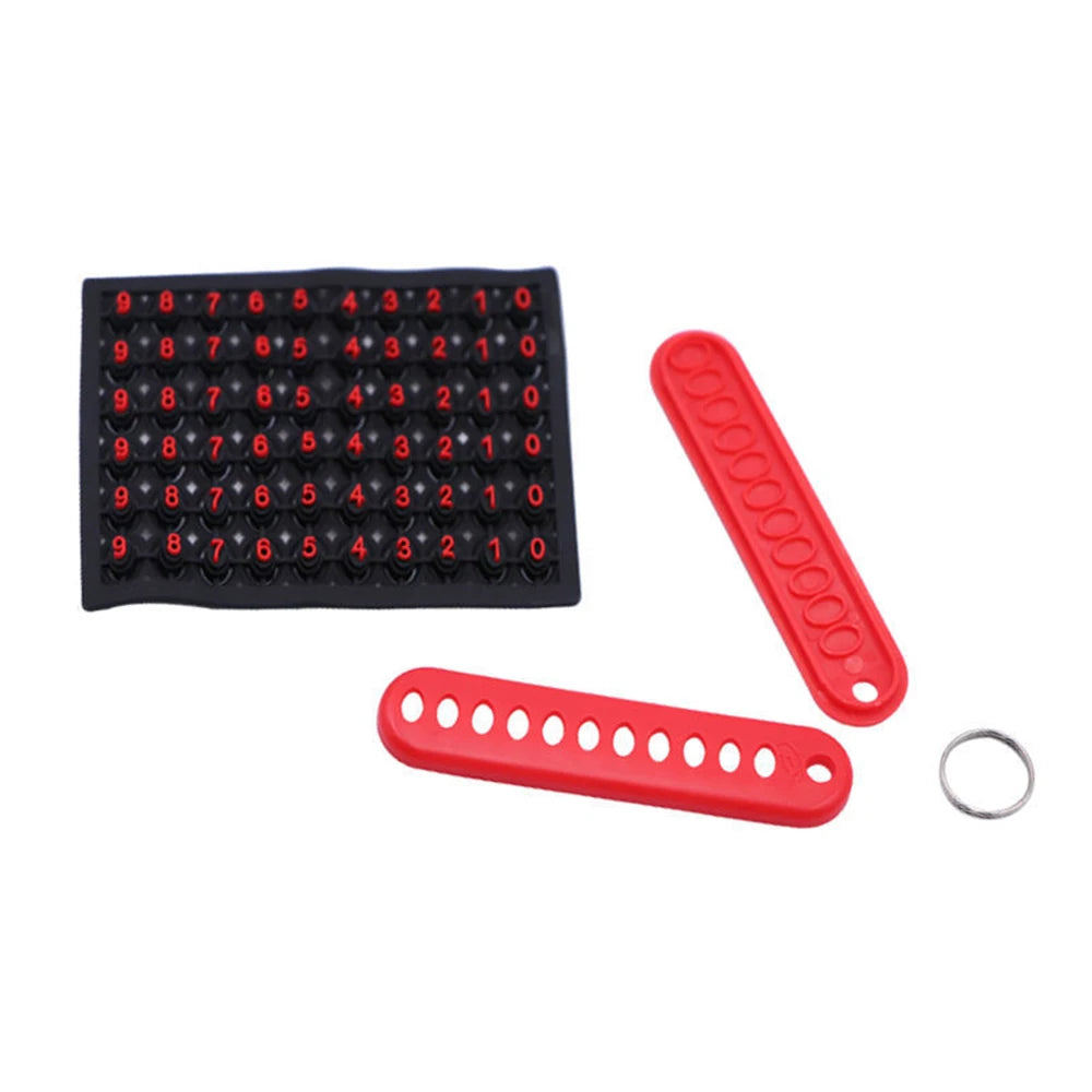 Car Phone Number Keychain | Anti-Lost Key Ring with Number Plate detail view