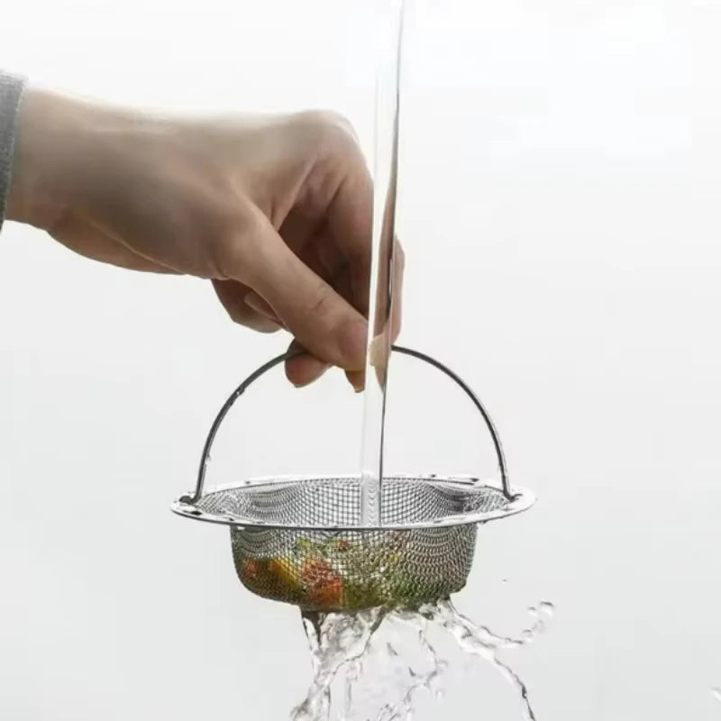 1Pc Stainless Steel Kitchen Sink Filter | Food Residue and Hair Catcher for Drains lifestyle view