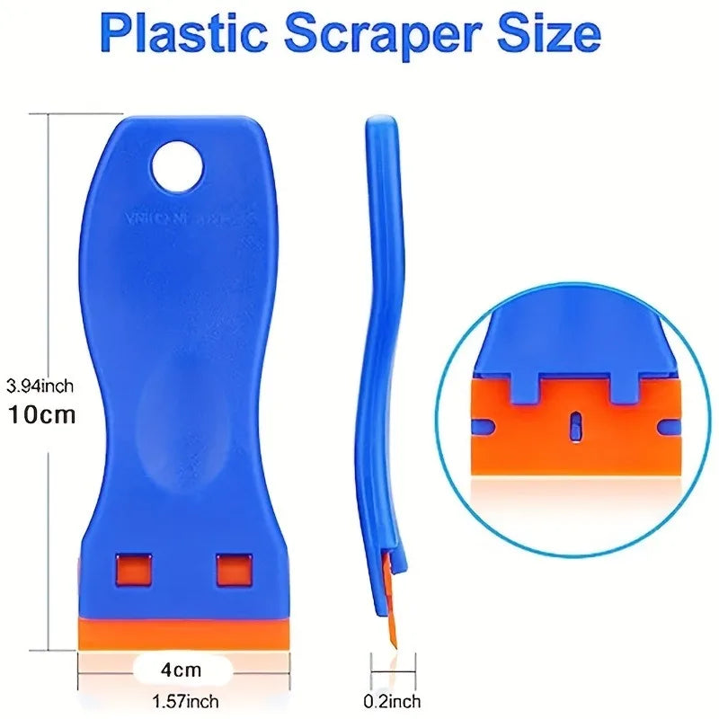 1Set Car Sticker Remover Multipurpose Plastic Small Paint Automotive Film Applying Too close-up view