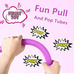 5/10 Pcs Pop Tubes Sensory Fidget Tubes with Autism Classroom Prizes Gifts Fidget Toy alternate view