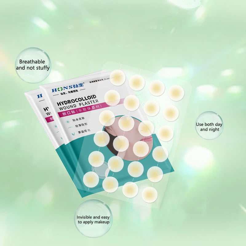 Invisible Acne Patches | Hydrocolloid Pimple Spot Stickers for Clearer Skin detail view