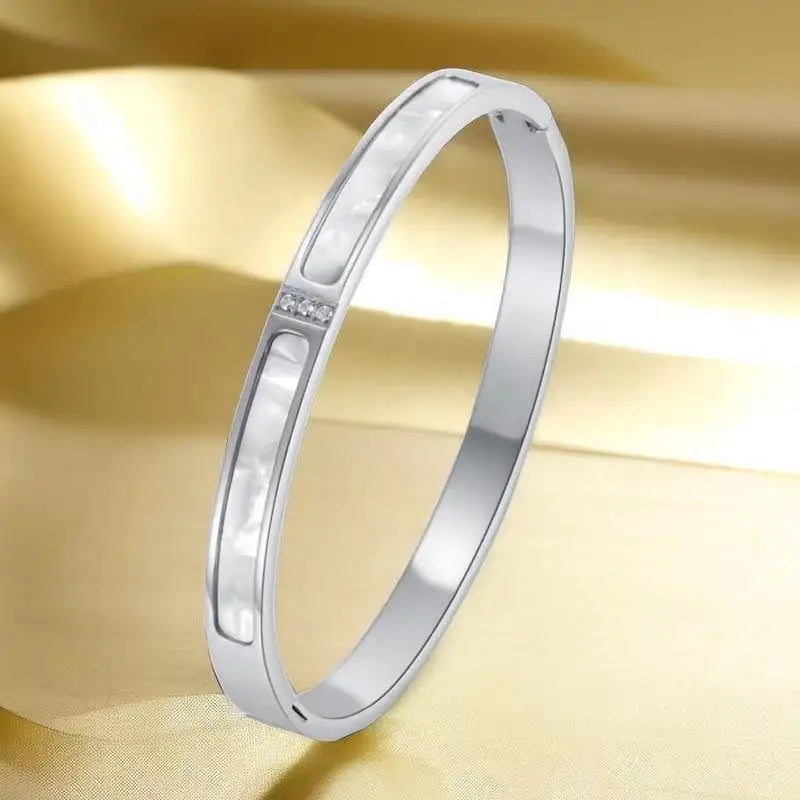 Roman Numerals Bracelet For Women Stainless Steel Jewelry Accessories Luxury Bracel additional angle