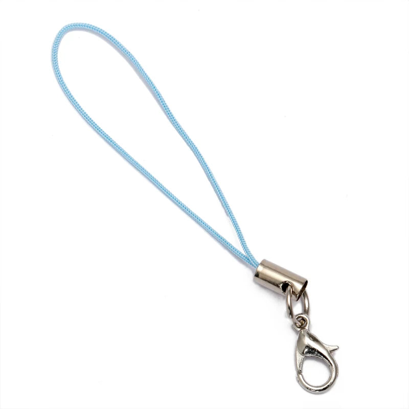 50pcs Cell Phone Lanyard Strap String Mobile Hook With Lobster Clasp Ring Keychain Fo alternate view