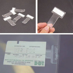 1/2/4/5/10PCS Plastic Car Styling Parking Ticket Holder Car Fastener Card Holder Moun alternate view